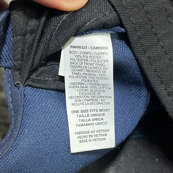 Michigan Wolverines Nike Dri Fit Hat Navy Blue Yellow Swoosh Adjustable Cap NWT - Picture 8 of 8